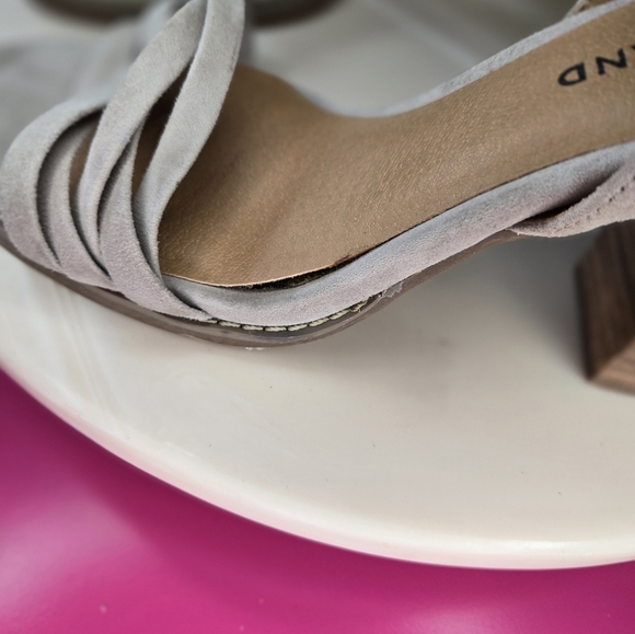 Lucky Brand Gray Heels with Elegant Strappy Design - Picture 6 of 13